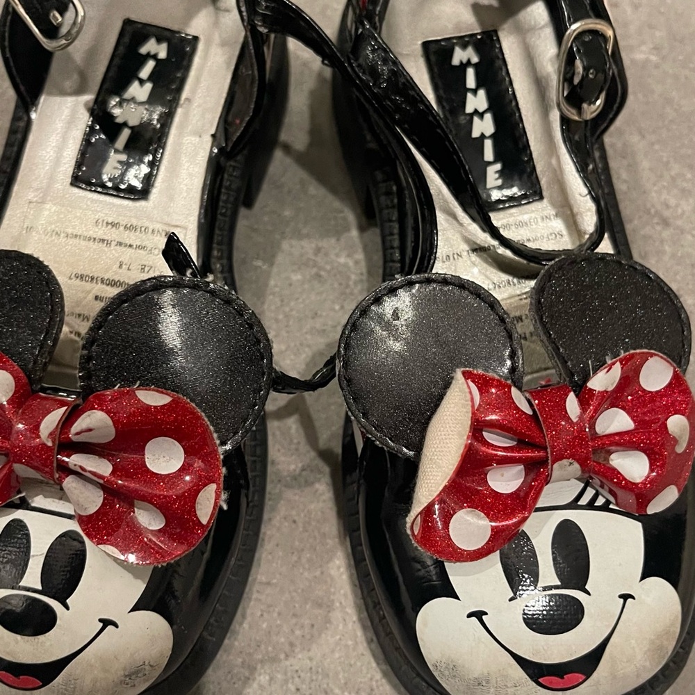 Disney Minnie Mouse Kids Shoes - Black and Red